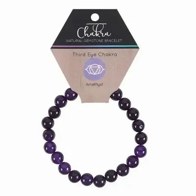 Jewelry - Third Eye Chakra Amethyst Gemstone Bracelet - SOMETHING DIFFERENT WHOLESALE EUROPE BV