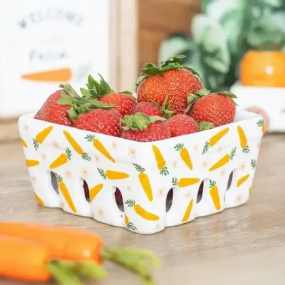 Sets de table - Panier à baies en céramique Carrot Patch - SOMETHING DIFFERENT WHOLESALE EUROPE BV