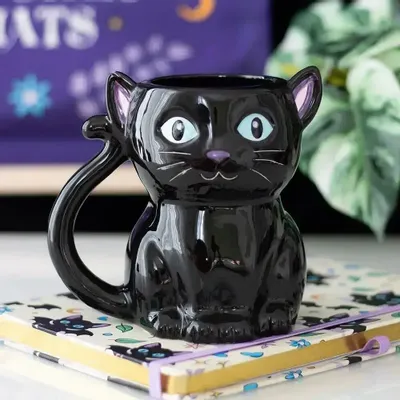Tasses et mugs - Mug Chat Noir Mignon et Effrayant - SOMETHING DIFFERENT WHOLESALE EUROPE BV