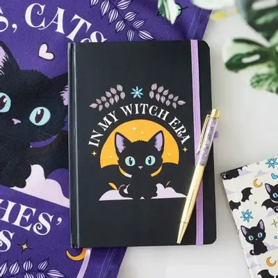 Stationery - In My Witch Era A5 Notebook with Amethyst Pen - SOMETHING DIFFERENT WHOLESALE EUROPE BV