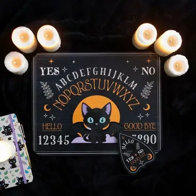 Tableaux - Tableau parlant chat chauve-souris mignon et effrayant avec planchette - SOMETHING DIFFERENT WHOLESALE EUROPE BV