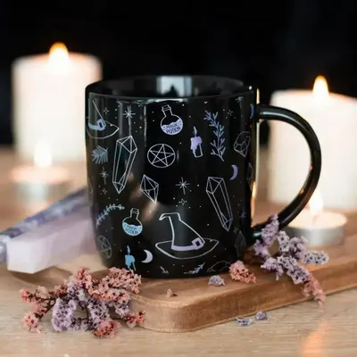 Mugs - Crystal Witch Print Mug - SOMETHING DIFFERENT WHOLESALE EUROPE BV