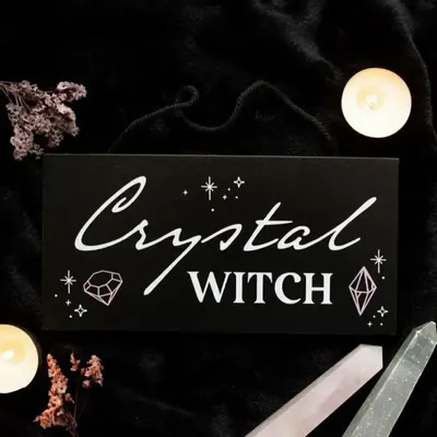 Panels - Crystal Witch Hanging Sign - SOMETHING DIFFERENT WHOLESALE EUROPE BV
