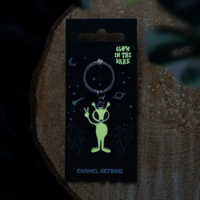 Objets de décoration - Porte-clés extraterrestre phosphorescent - SOMETHING DIFFERENT WHOLESALE EUROPE BV