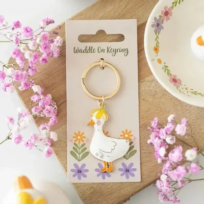 Objets de décoration - Porte-clés canard Waddle On - SOMETHING DIFFERENT WHOLESALE EUROPE BV
