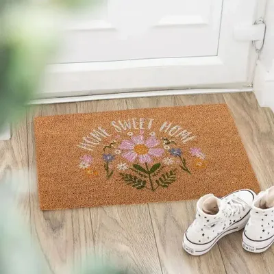 Rugs - Natural Daisy Home Sweet Home Doormat - SOMETHING DIFFERENT WHOLESALE EUROPE BV