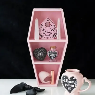 Shelves - Pink Coffin Shelf - SOMETHING DIFFERENT WHOLESALE EUROPE BV