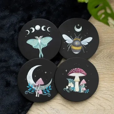 Placemats - Dark Forest Coaster Set - SOMETHING DIFFERENT WHOLESALE EUROPE BV