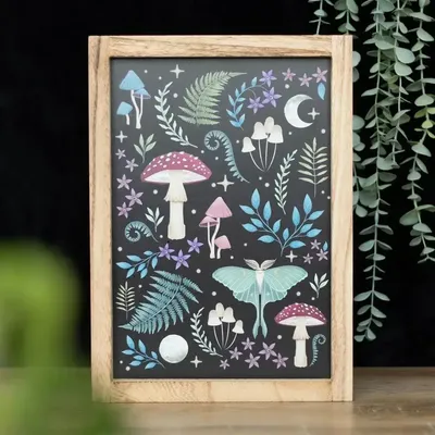 Panels - Dark Forest Framed Wall Print - SOMETHING DIFFERENT WHOLESALE EUROPE BV