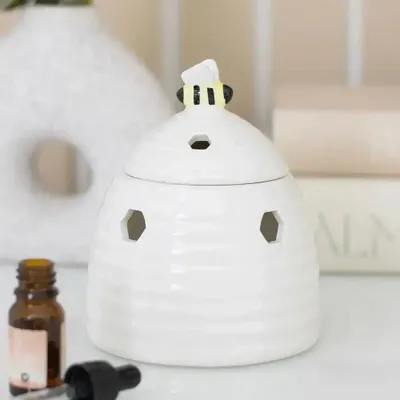 Senteurs - Brûleur à huile White Beehive - SOMETHING DIFFERENT WHOLESALE EUROPE BV