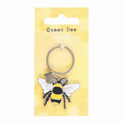 Decorative objects - Queen Bee Enamel Keyring - SOMETHING DIFFERENT WHOLESALE EUROPE BV