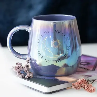 Tasses et mugs - Vivre au soleil, aimer à la lune - Mug irisé - SOMETHING DIFFERENT WHOLESALE EUROPE BV