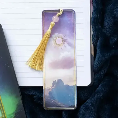 Stationery - Ethereal Rose Quartz Bookmark with Tassel - SOMETHING DIFFERENT WHOLESALE EUROPE BV