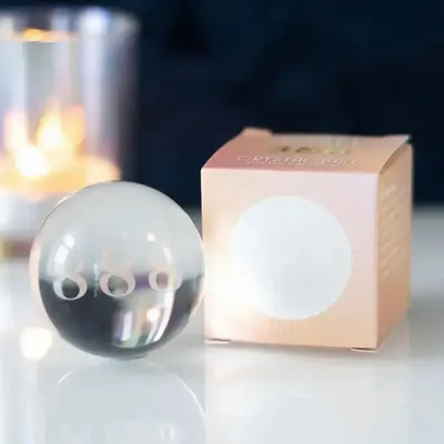 Guirlandes et boules de Noël - Boule de cristal numéro 888 des anges - SOMETHING DIFFERENT WHOLESALE EUROPE BV