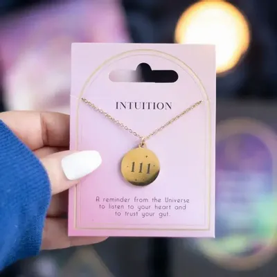 Jewelry - 111 Angel Number Intuition Necklace - SOMETHING DIFFERENT WHOLESALE EUROPE BV