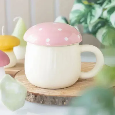 Mugs - Pink Mushroom Mug - SOMETHING DIFFERENT WHOLESALE EUROPE BV