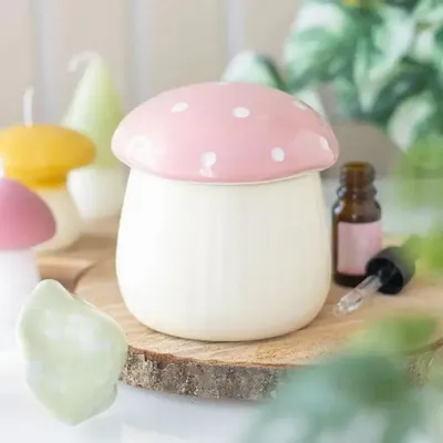 Scents - Pink Mushroom Oil Burner - SOMETHING DIFFERENT WHOLESALE EUROPE BV