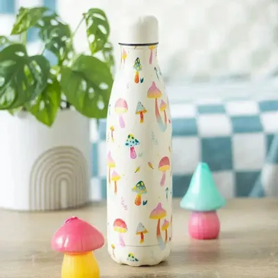 Verres - Gourde en métal à motif de champignons funky - SOMETHING DIFFERENT WHOLESALE EUROPE BV