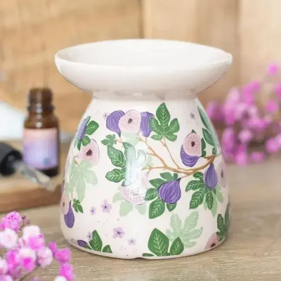 Scents - Fig Tree Print Oil Burner - SOMETHING DIFFERENT WHOLESALE EUROPE BV