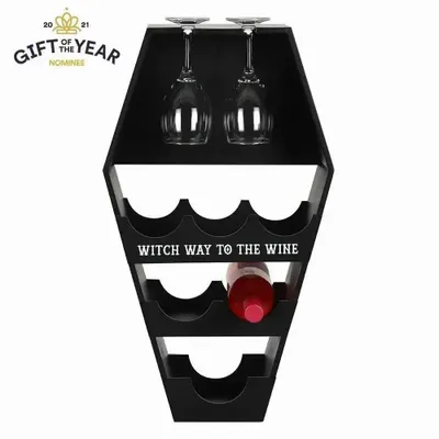 Shelves - Coffin Wine Shelf - SOMETHING DIFFERENT WHOLESALE EUROPE BV