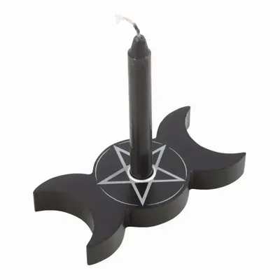 Candlesticks and candle holders - Triple Moon Spell Candle Holder - SOMETHING DIFFERENT WHOLESALE EUROPE BV