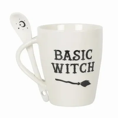 Tasses et mugs - Ensemble tasse et cuillère de sorcière basique - SOMETHING DIFFERENT WHOLESALE EUROPE BV