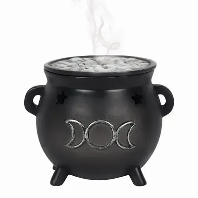 Scents - Triple Moon Cauldron Incense Cone Holder - SOMETHING DIFFERENT WHOLESALE EUROPE BV