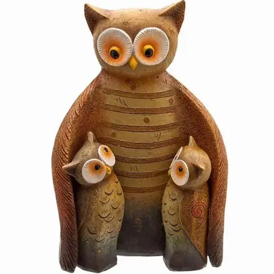 Ornements - Famille des hiboux - SOMETHING DIFFERENT WHOLESALE EUROPE BV