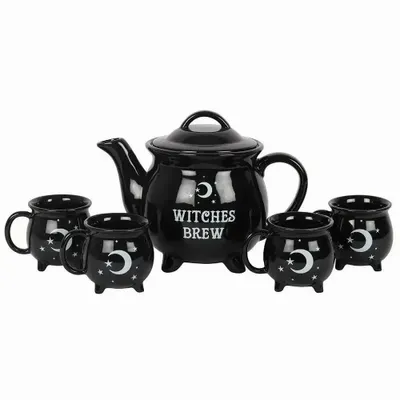 Placemats - Witches Brew Ceramic Cauldron Tea Set - SOMETHING DIFFERENT WHOLESALE EUROPE BV