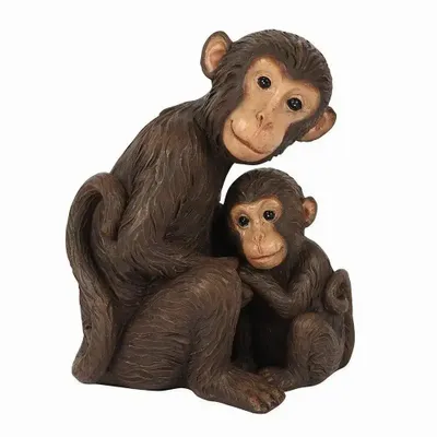 Ornements - Ornement mère singe et bébé - SOMETHING DIFFERENT WHOLESALE EUROPE BV