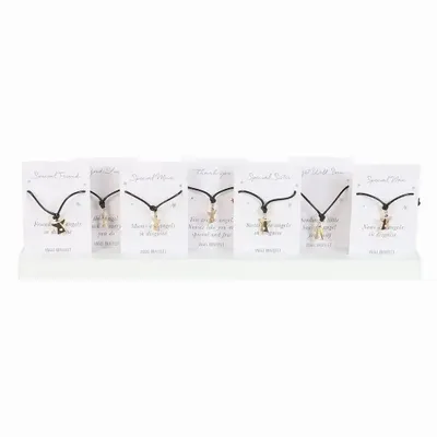 Jewelry - Guardian Angel Bracelet on Card Display of 20 pieces - SOMETHING DIFFERENT WHOLESALE EUROPE BV