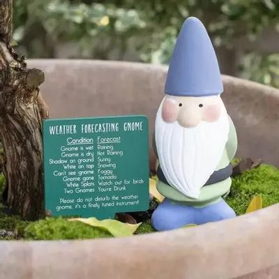 Ornaments - Terracotta Weather Forecasting Gnome - SOMETHING DIFFERENT WHOLESALE EUROPE BV