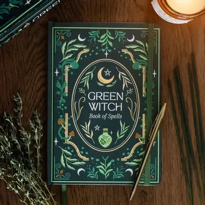 Stationery - Green Witch A5 Notebook - SOMETHING DIFFERENT WHOLESALE EUROPE BV