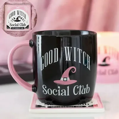 Placemats - Good Witch Social Club Mug and Coaster Set - SOMETHING DIFFERENT WHOLESALE EUROPE BV