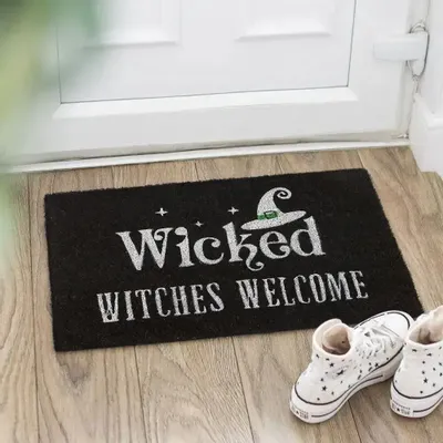 Rugs - Black Wicked Witches Welcome Doormat - SOMETHING DIFFERENT WHOLESALE EUROPE BV