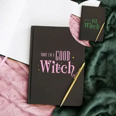 Stationery - Good Witch Bad Witch A5 Reversible Notebook - SOMETHING DIFFERENT WHOLESALE EUROPE BV