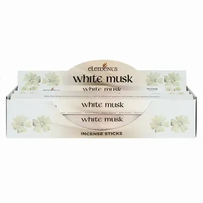 Home fragrances - Set of 6 Packets of Elements White Musk Incense Sticks - SOMETHING DIFFERENT WHOLESALE EUROPE BV