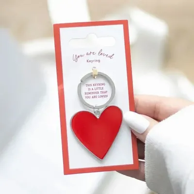 Objets de décoration - Porte-clés cœur « Tu es aimé(e) » - SOMETHING DIFFERENT WHOLESALE EUROPE BV