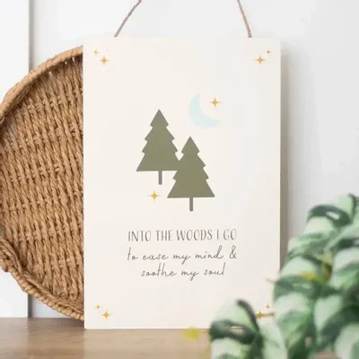 Panels - Into the Woods Hanging Sign - SOMETHING DIFFERENT WHOLESALE EUROPE BV