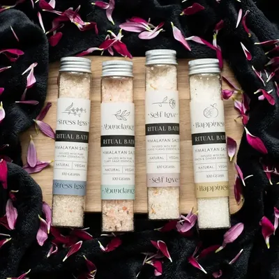 Objets de décoration - Coffret cadeau de sels de bain rituels aux herbes - SOMETHING DIFFERENT WHOLESALE EUROPE BV