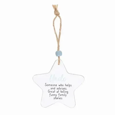 Panels - Uncle Hanging Star Sentiment Sign - SOMETHING DIFFERENT WHOLESALE EUROPE BV