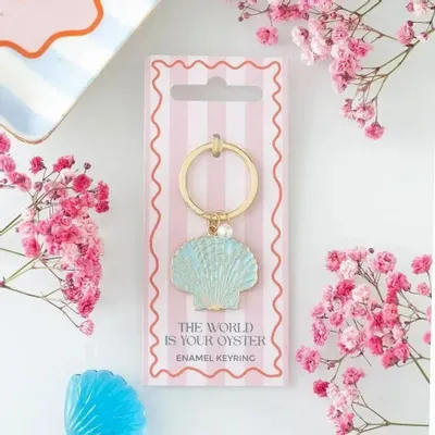 Decorative objects - The World is Your Oyster Keyring - SOMETHING DIFFERENT WHOLESALE EUROPE BV
