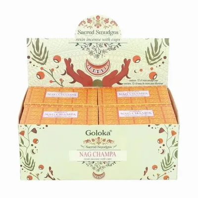 Scents - Goloka Nagchampa Resin Incense Smudge Cups - SOMETHING DIFFERENT WHOLESALE EUROPE BV