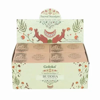 Scents - Goloka Buddha Resin Incense Smudge Cups - SOMETHING DIFFERENT WHOLESALE EUROPE BV