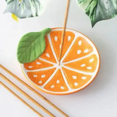 Scents - Orange Slice Incense Stick Holder - SOMETHING DIFFERENT WHOLESALE EUROPE BV