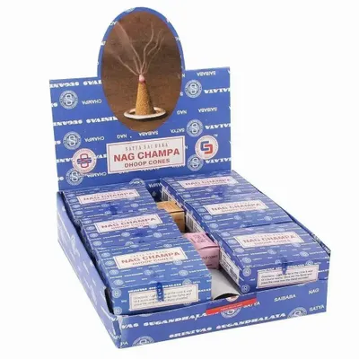 Senteurs - Ensemble de 12 cônes Nagchampa Dhoop par Satya (6/30) - SOMETHING DIFFERENT WHOLESALE EUROPE BV