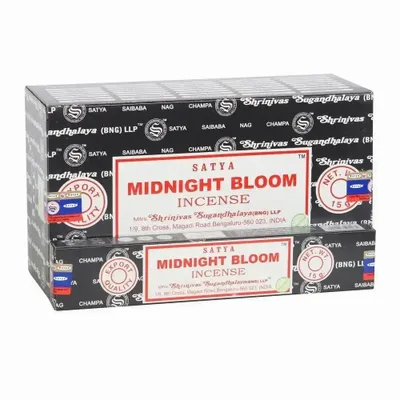 Home fragrances - Set of 12 Midnight Bloom Incense Sticks by Satya (12/50) - SOMETHING DIFFERENT WHOLESALE EUROPE BV