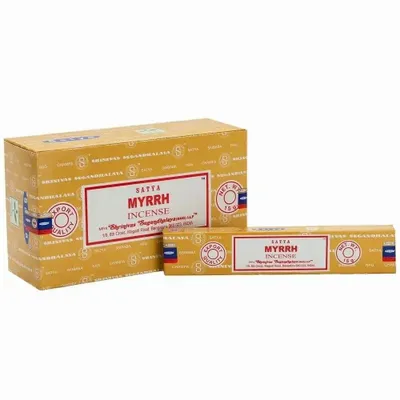 Parfums d'intérieur - Lot de 12 bâtonnets d'encens à la myrrhe de Satya (12/50) - SOMETHING DIFFERENT WHOLESALE EUROPE BV