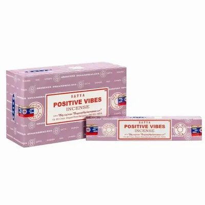 Home fragrances - Set of 12 Packets of Positive Vibes Incense Sticks by Satya - SOMETHING DIFFERENT WHOLESALE EUROPE BV