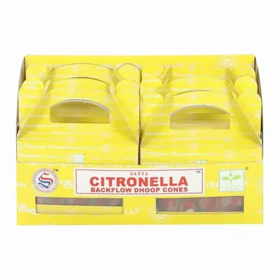 Senteurs - Lot de 6 cônes d'encens à reflux de citronnelle Dhoop de Satya (6/30) - SOMETHING DIFFERENT WHOLESALE EUROPE BV